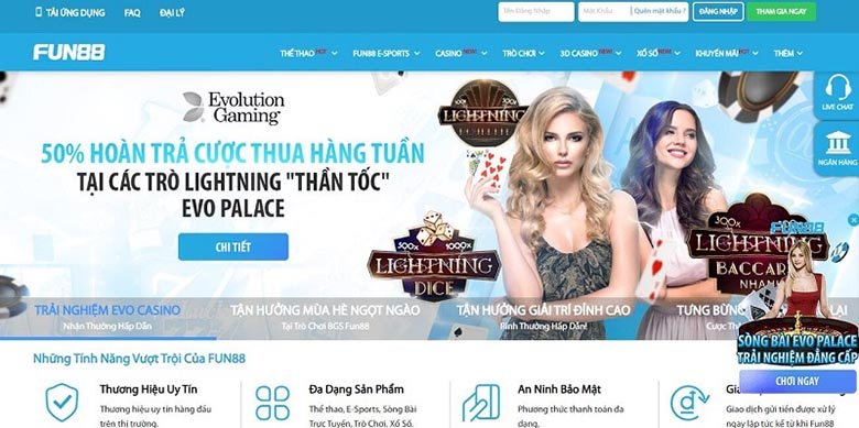 Cổng game Fun88 - Sân chơi game cá cược uy tín